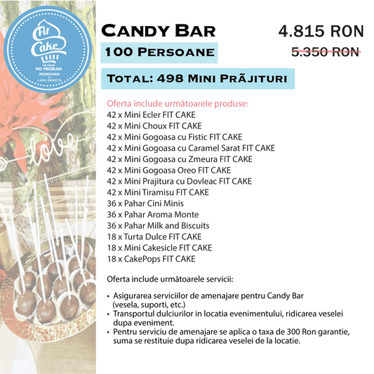 Candy Bar FIT 100 Persoane