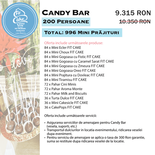 Candy Bar FIT 200 Persoane