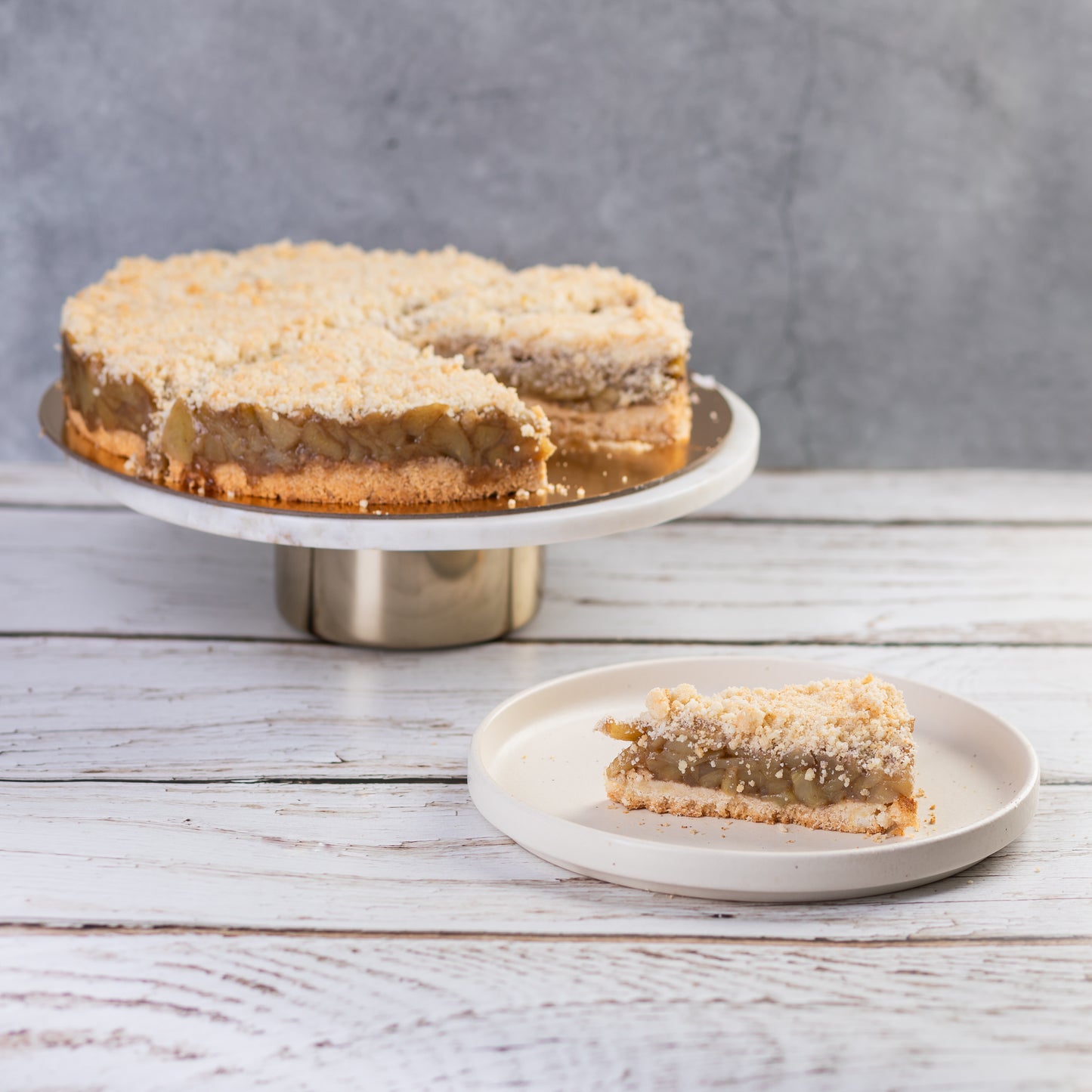 Tarta cu mere si migdale