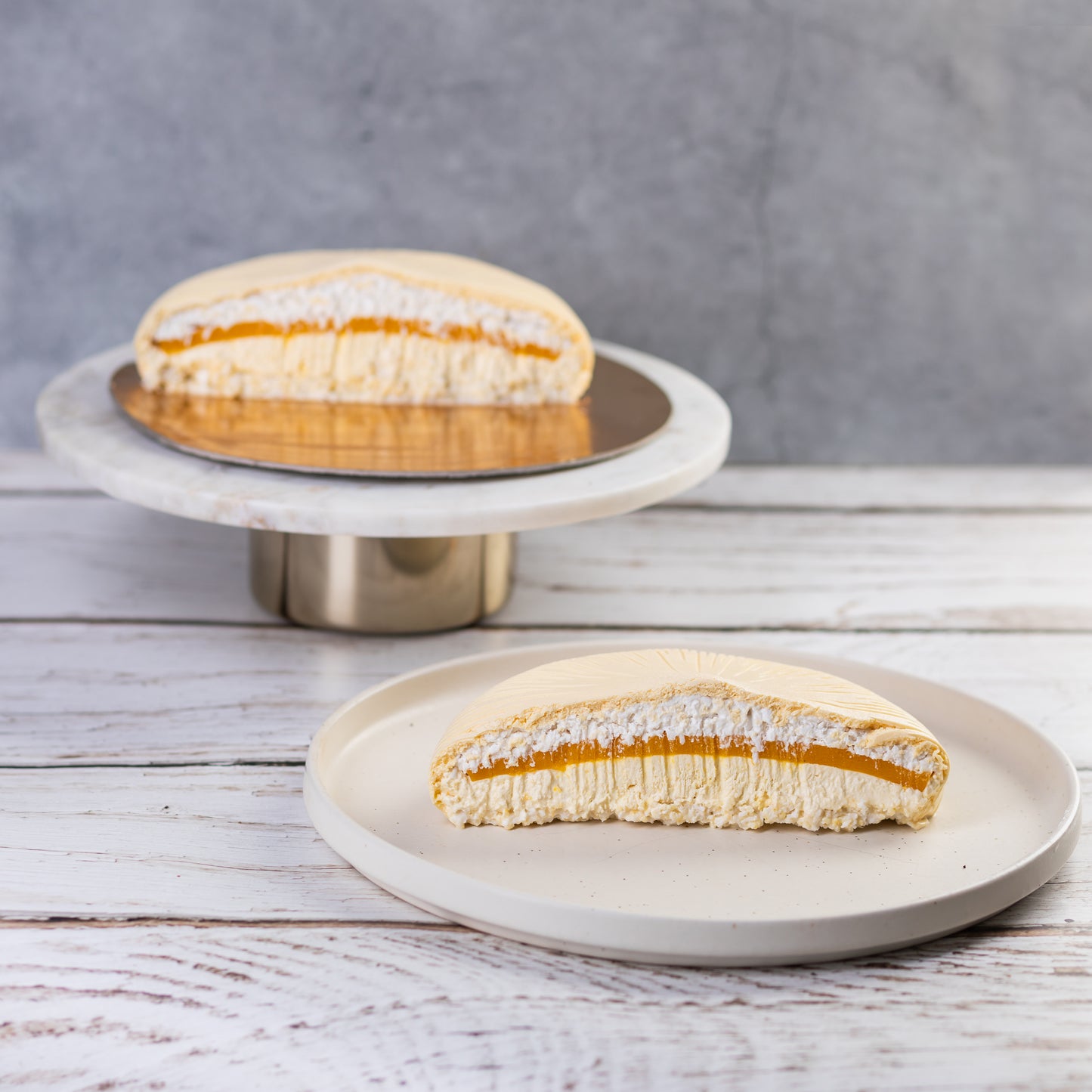 Tort Rafaelo mango si fructul pasiunii.