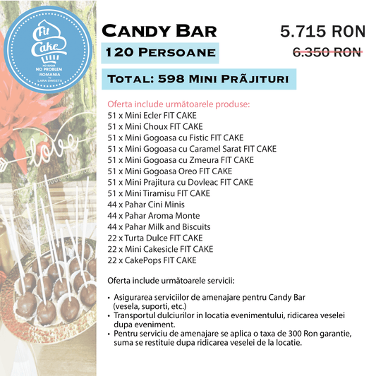 Candy Bar FIT 120 Persoane